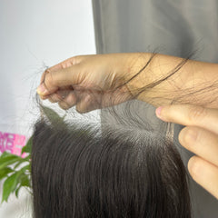 Burmese Virgin High-end HD Closure 4x4 5x5 #1B