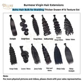 Burmese Virgin Bulk Thicker Drawn #1B Texture List