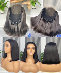 Vietnamese Raw HD Bob Wig #1B 220%