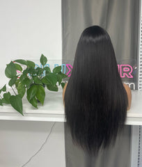 Vietnamese Raw Custom Closure HD Wig #1B 2x6 4x4 5x5