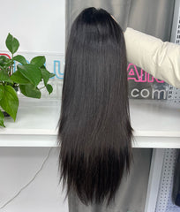 Vietnamese Raw Custom Closure HD Wig #1B 2x6 4x4 5x5