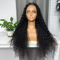 Burmese Raw Custom Frontal Wig HD #1B 13x4 13x6