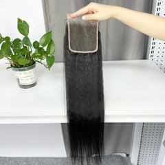 Burmese Virgin High-end HD Closure 4x4 5x5 #1B