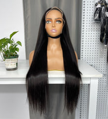 Burmese Raw Custom Frontal Wig HD #1B 13x4 13x6