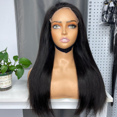 Vietnamese Raw Custom Closure HD Wig #1B 6x6