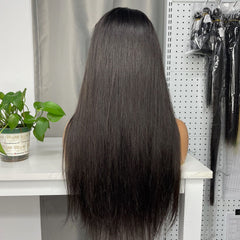 Top Raw Custom Closure Wig HD #1B 2x6 4x4 5x5 6x6 7x7 9x6 (Upgrade)
