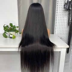 Indian Virgin Custom Frontal HD Wig #1B 13x4 13x6 360