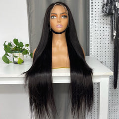 Indian Virgin Custom Frontal HD Wig #1B 13x4 13x6 360