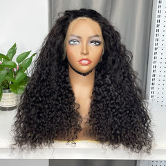 Burmese Virgin Custom Frontal Wig High-end HD #1B 13x4 13x6