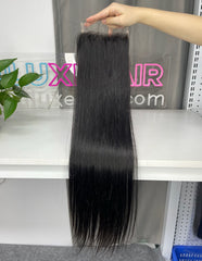 Burmese Virgin Double Drawn HD Lace 13x4 5x5 #1B