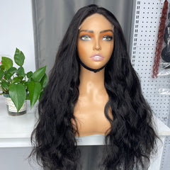 Indian Virgin Custom Closure HD Wig #1B 6x6 7x7