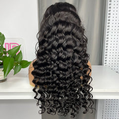 Burmese Raw Custom Closure Wig HD 6x6 7x7 #1B