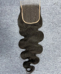 Burmese Raw HD Closure 4x4 5x5 #1B