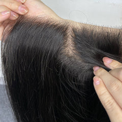 Burmese Raw HD Closure 6x6 7x7 #1B