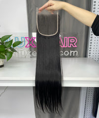 Burmese Virgin Double Drawn HD Lace 13x4 5x5 #1B