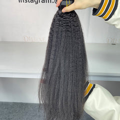 Burmese Virgin PU Clip-in Thicker Drawn #1B Hair Extensions
