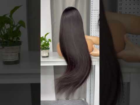 Burmese Raw Custom Frontal Wig HD #1B 13x4 13x6