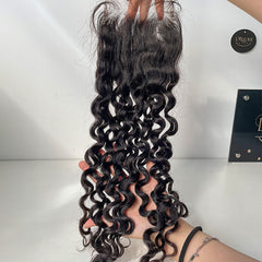 Burmese Virgin High-end HD Closure 4x4 5x5 #1B