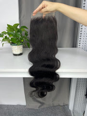 Burmese Virgin Affordable Edition HD Closure 2x6 5x5 6x6 #1B