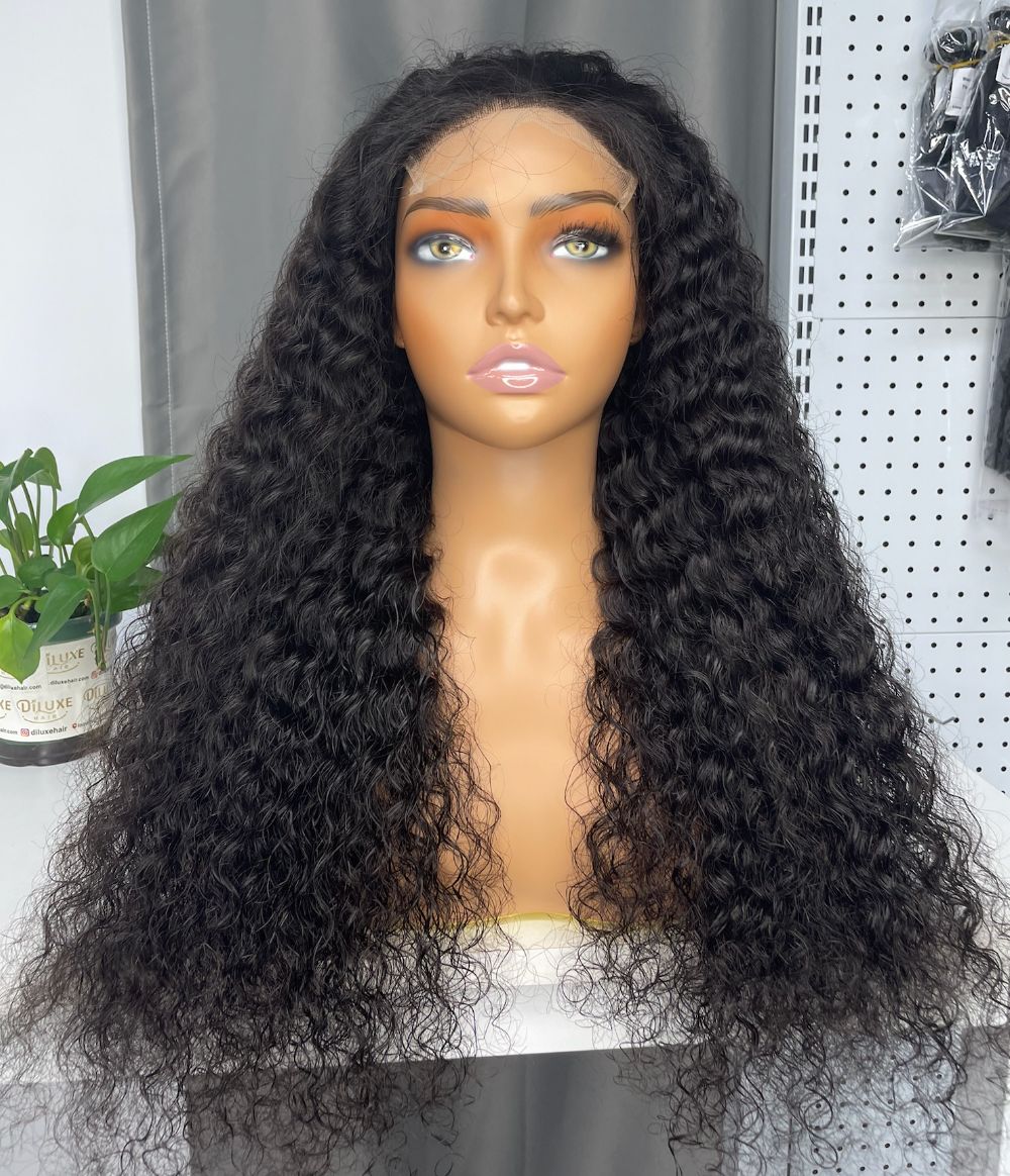 VR Custom Closure HD Wig #1B 2x6 4x4 5x5