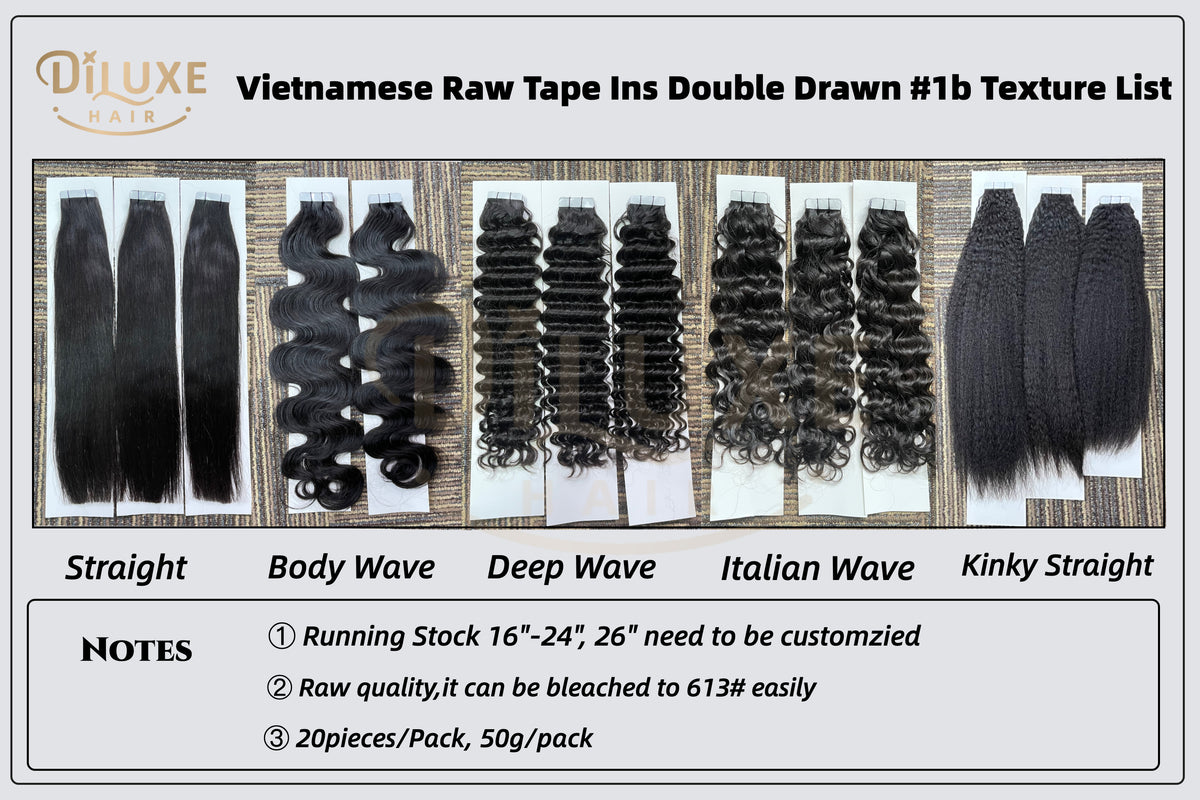 VR Tape-in Double Drawn #1B 50g