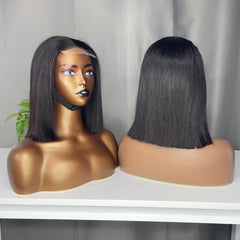 Burmese Raw HD Bob Wig #1B 180%